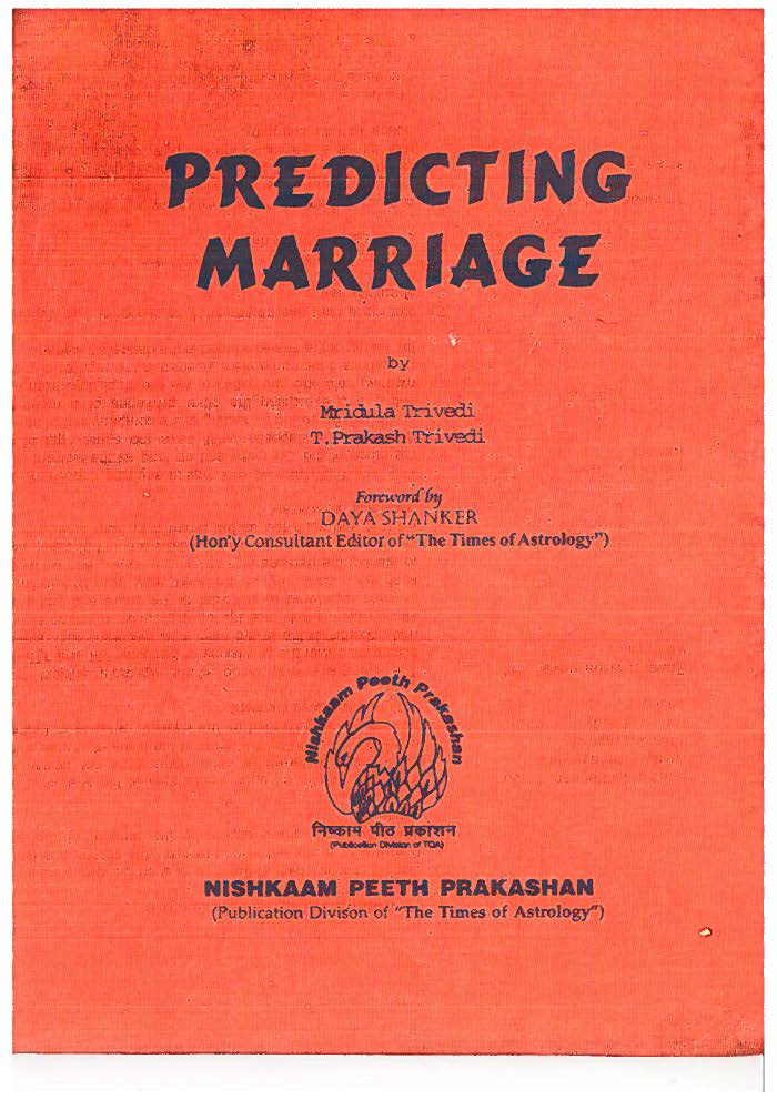 Predicting Marriage - A Compendium Of Hindu Marriage